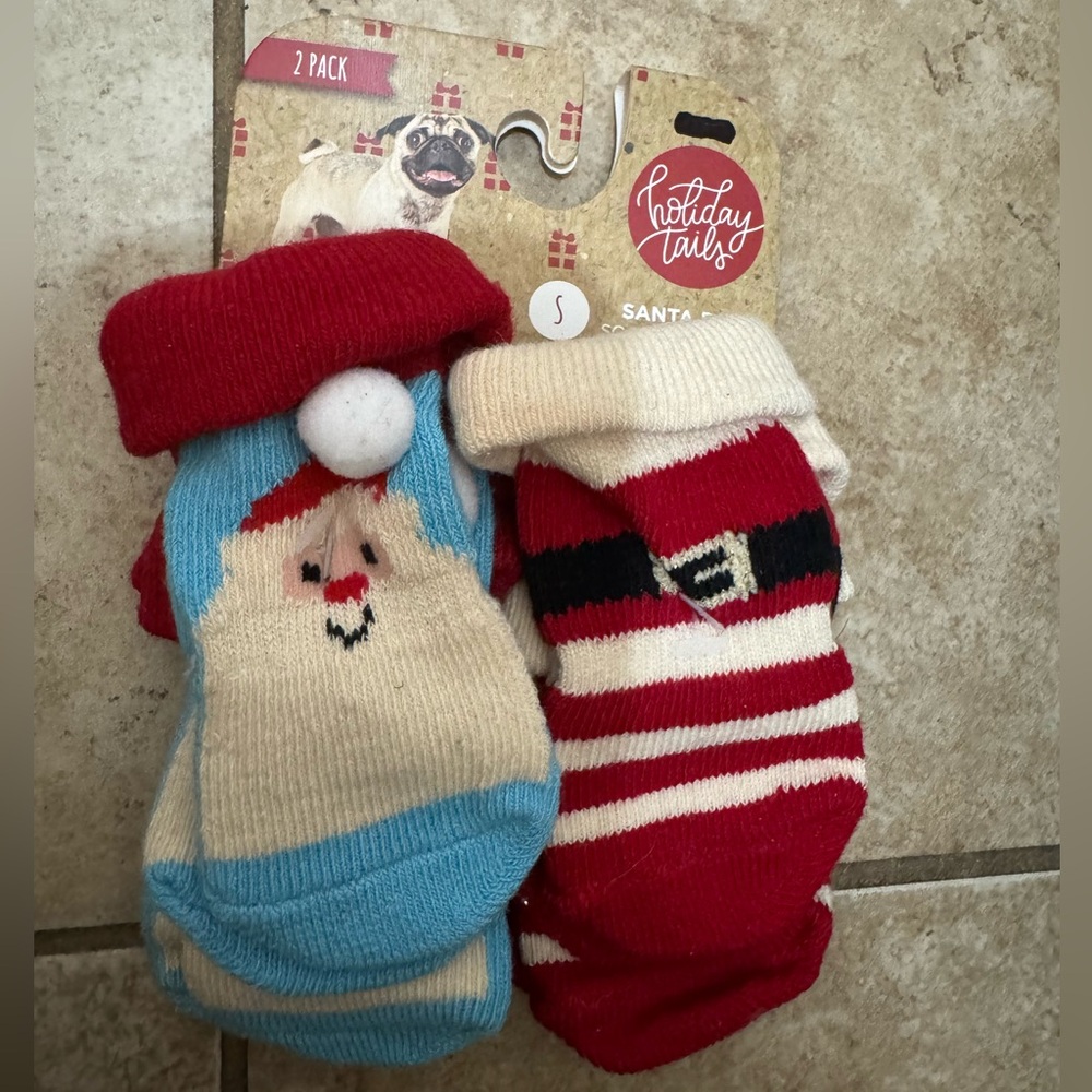 Santa Paws Holiday Socks for Dog Size Small